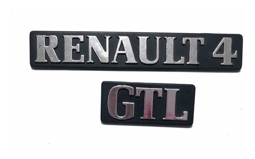 Insignia Emblema Renault 4 + Insignia Gtl - Original Nuevo!!