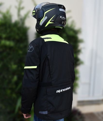 Jaqueta Alpinestars Andes V3 Preta Amarela Impermeável Parka