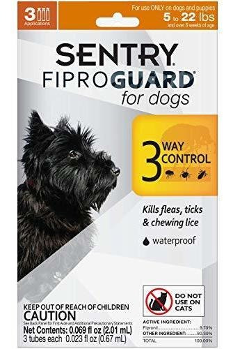 Tópico Anti Pulgas Y Garrapatas Para Perros Sentry Fiproguar