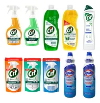 Comprar Kit De Limpieza Cif X10 Unid Antigrasa, Limpiadores Líquido