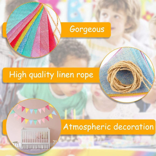 Banderines Decoración Guirnaldas Multicolor Matrimonio 5 Pcs