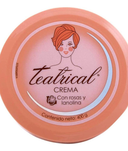 Crema Teatrical Corporal Con Rosas Y Lanolina 400g