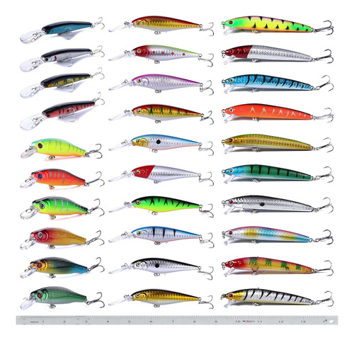 Hard Fishing Lures Set Minnow Lures Set 30pcs For Beginner S