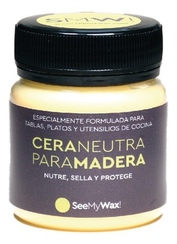 Imagen 1 de 2 de Cera Neutra Premium Para Tablas Y Utensilios De Cocina Smw!