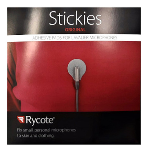 Rycote Stickies 30 Unidades Pads Adhesivos Para Mics Lavs