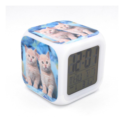 Reloj Despertador Led Boyan New British Shorthair Cat Kitty