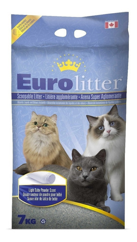 Arena Sanitaria Gatos - Eurolitter 15kg  - Envío Sin Costo.