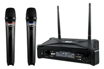 Comprar Micrófonos Inalámbricos Skp Uhf-300d Negros 70mts De Alcance