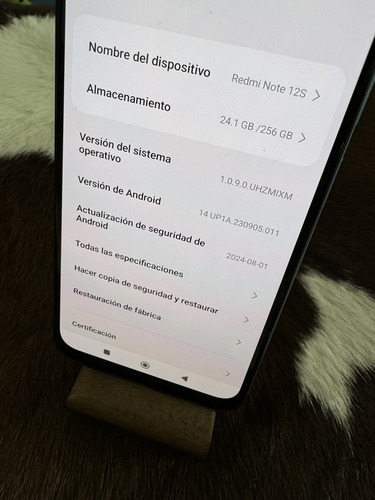 Xiaomi Note 12s Dual Sim 8 Gb Azul 256 Gb Ram. Perfecto Estado. (Usado)