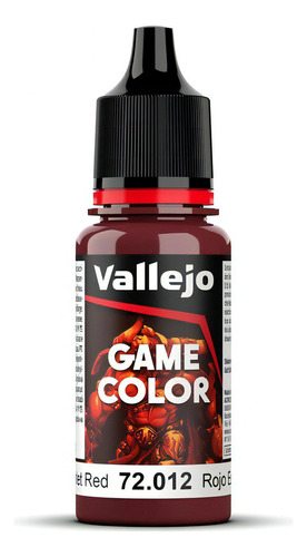 Colores Pinturas Acrilicas Game Color Vallejo Modelismo 17ml Color 72012 ROJO ESCARLATA-SCARLETT RED