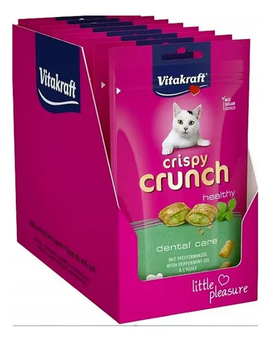 Vitakraft Caja Crispy Crunch Dental Para Gato 8 Un - Bigos