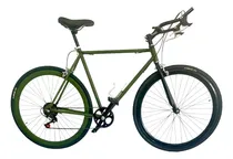 Comprar Bicicleta Fixie Hibrida 700 Verde Militar