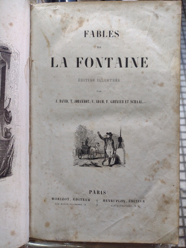 Fables De La Fontaine Edition Illustree Francés Atr Vid