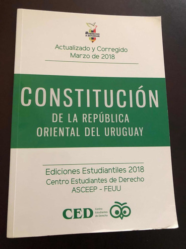 Libro Constitución De La R.o.u. - Ced - Oferta