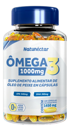 Ômega 3 1450mg 120 Cápsulas - Natunéctar