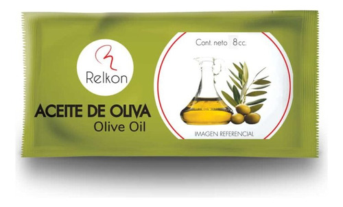 Aceite De Oliva En Sachet 8cc, Pack 100 Unids Relkon Premium