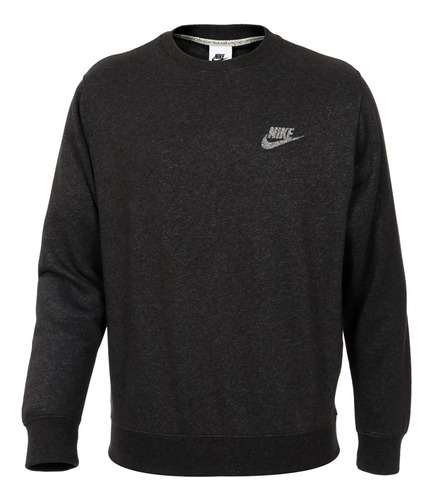 Buzo Nike Hombre M Nsw Revival Flc Crew Black