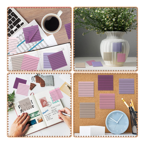 Sticky Notes Linder, 24 Unidades, 720 Hojas, 7,6 X 7,6 Cm, T