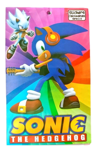 Libro De Stickers Sonic Con + De 100 Pzs