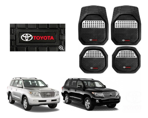 Tapetes 3d Charola Logo Toyota Land Cruiser 2007 - 2014 2015