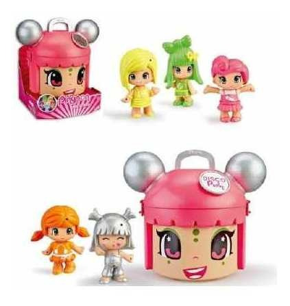 Pinypon Cubo Neon Party 5 Figuras Intercambiar Caffaro 5210