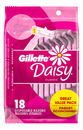Gillette Venus Daisy Clásico De Navajas Desechables Para 18