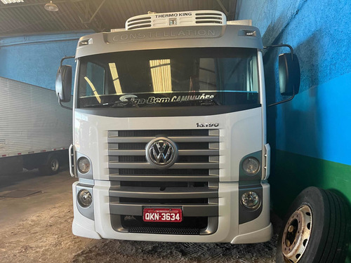 Imagem 3 de 21 de Vw 15190 Bau 2014 A Diesel Gancheiro No Chassis 200 Mil