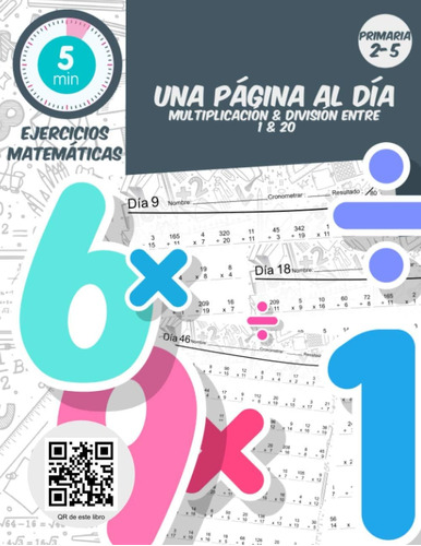 Libro: 5 Min Ejercicios Matemáticas Una Página Al Dia & 1 &