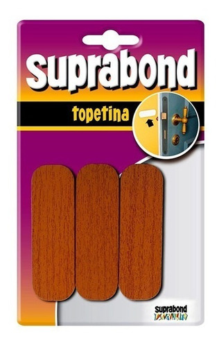 Topetina Suprabond Rectangular Autoadhesiva Simil Madera 3u