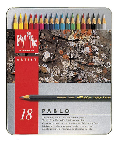 18 Lapices De Color Caran D´ache Pablo Artist
