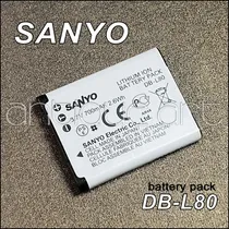 Comprar A64 Bateria Sanyo Db-l80 Panasonic Vw-vbx070 Pentax D-li88