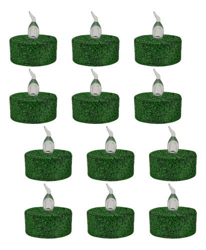 12 Piezas De Luces De Té Con Pilas Led Tealights Para La