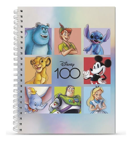 Cuaderno Disney 100 Años Mooving A4 Tapa Dura 120 Hojas