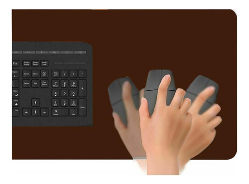 Mousepad Antiderrapante Couro Trabalho 80x30 E Porta Copo