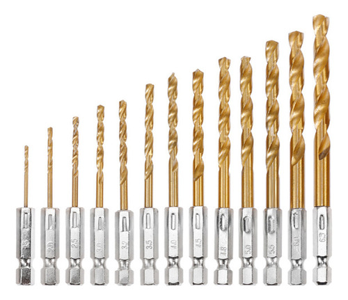 Q 13 Brocas Exagonal Metal, Wood, Plastic1/16 A 1/4