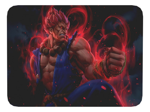 Mouse Pad  Street Fighter Akum Gamer 17cm X 21cm D107