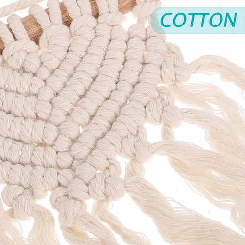 Colgante Tejido A Mano Con Borlas Para Colgar En La Pared, B