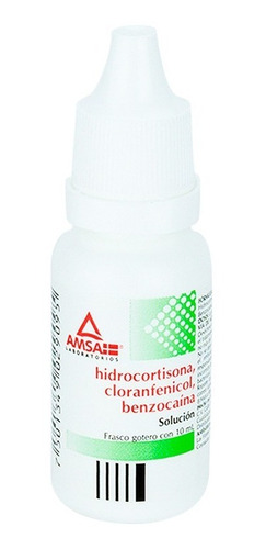 Hidrocortisona, Cloranfeniol, Benzocaína Amsa Gotero C/10ml 