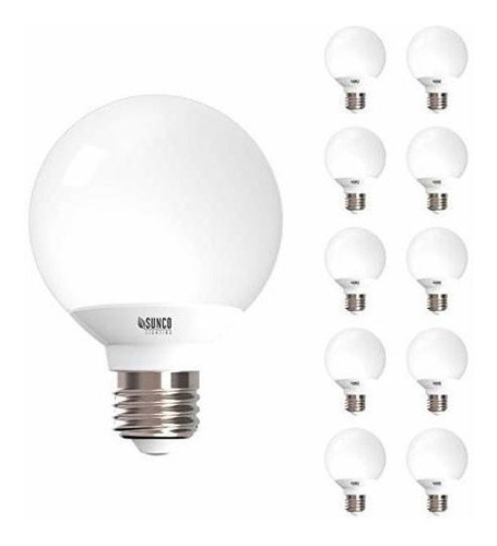 Paquete De 10 Globos Led G25, 6w = 40w, Regulable