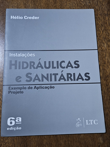 Livro Instalações Hidráulicas E Sanitárias (Usado)