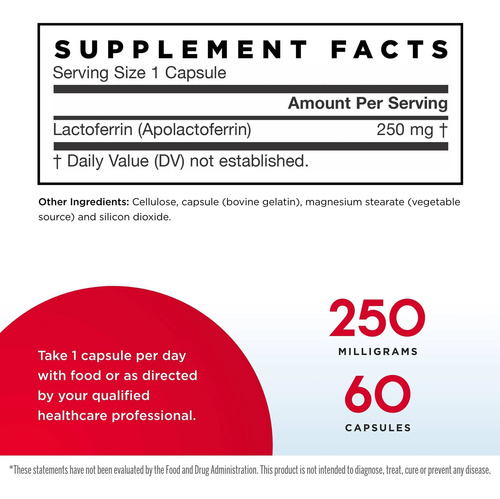 Jarrow Formulas - Lactoferrin (apolactoferrin) 250mg, 60caps
