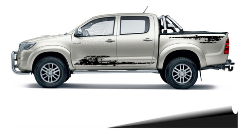 Calco Toyota Hilux 2005 - 2015 Mud Juego Laterales