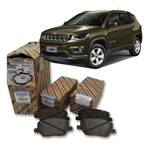Imagem 2 de 6 de Jogo Pastilha Freio Dianteira Jeep Mopar Compass Sport 2018