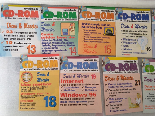 Lote De Revistinhas Do Cd-rom (20 Unidades) Ano 1 E 2 (Usado)
