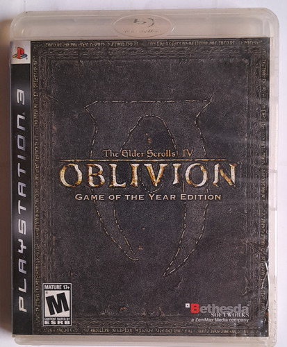 Jogo The Elder Scrolls Iv Oblivion Original Ps3 Fisico Cd.