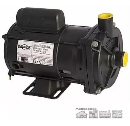 Bomba Centrífuga 1/4cv Pratika Cp-4c Bivolt Dancor Cor Preto Fase Elétrica Monofásica Frequência 60 Hz 127v - 220v - 254v