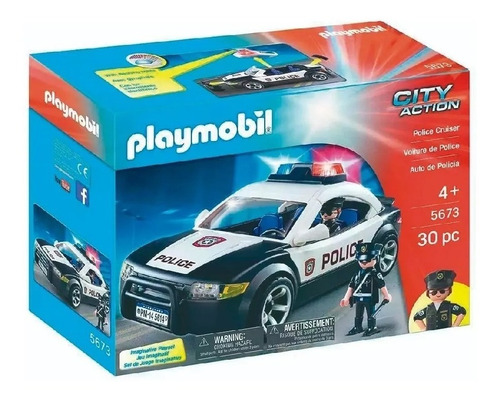 Playmobil 5673 Police Cruiser Auto De Policia Niños