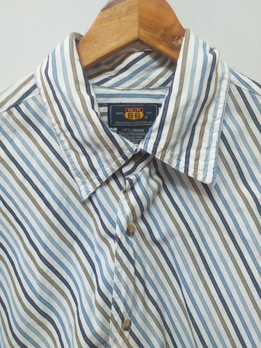 Camisa Hombre Talle L De Route 66 De 100% Algodón, Cataleya (Usado)