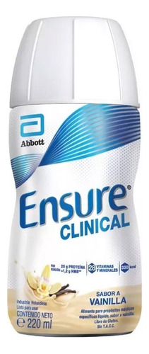 Ensure Clinical Liquido 220 Ml X 6 Unidades Vainilla