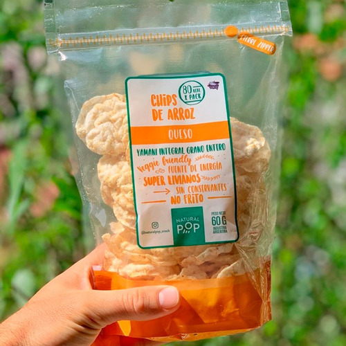 Chip De Arroz Yamani Queso Natural Pop No Frito Libre Gluten